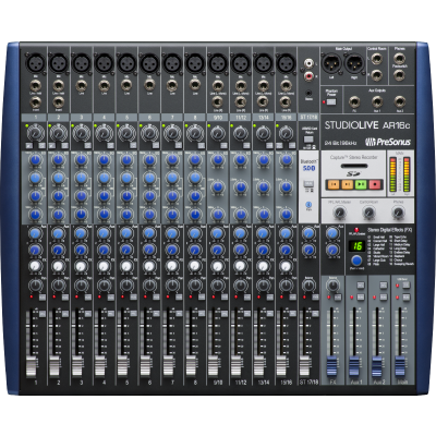 PreSonus StudioLive AR16c Analog Mixer, Blue, 230-240V EU
