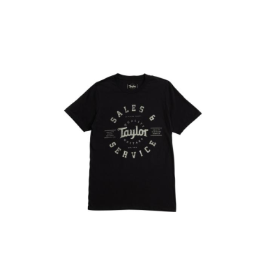 Taylor AMS Men SST Black White Logo L T-Shirt