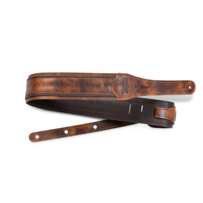 Taylor  Fountain Strap,Leather,2.5",Weathered Brn